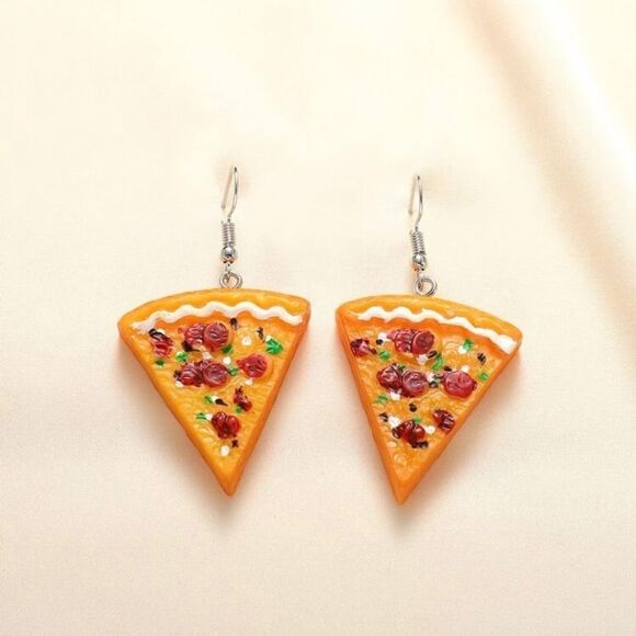 Pizza slice earrings - Picture 2 of 3